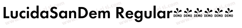 LucidaSanDem Regular字体转换